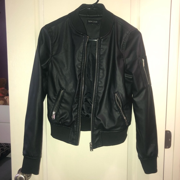 New Look Jackets & Blazers - Black Leather Jacket